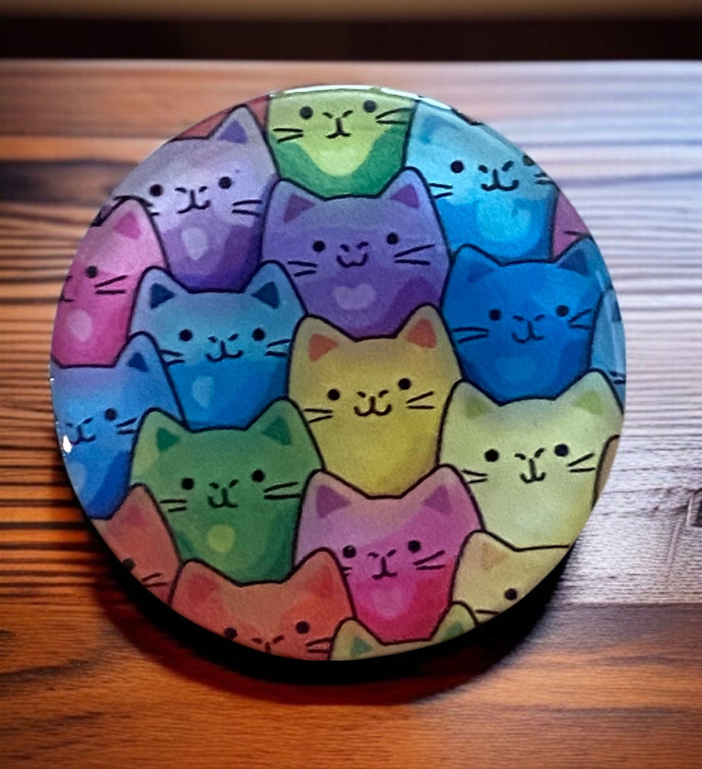 Whisker Wonderland Cat Badge Reel Topper – Colorful, Fun & Perfect for Cat Lovers