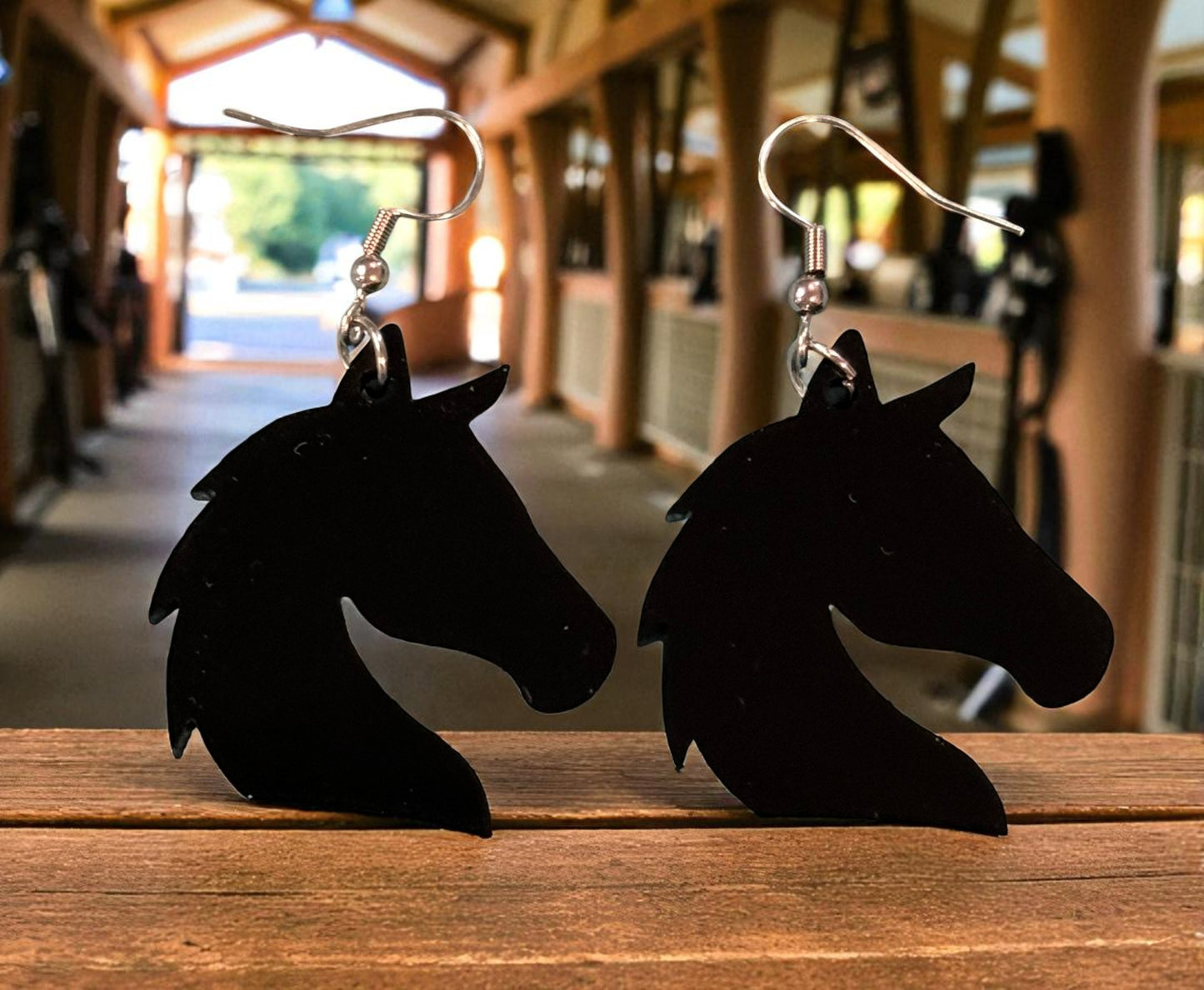 Horse Head Silhouette Earrings