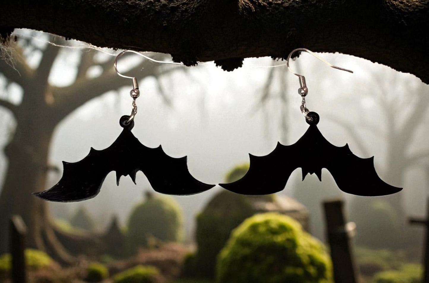Gothic Bat Wing Earrings