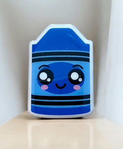 Crayon Badge Reel Topper - White Background