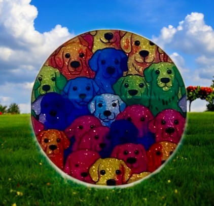 Dog Topper – Interchangeable Colorful Badge Reel Topper