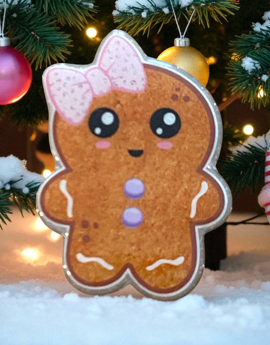 Gingerbread Girl Badge Reel Topper