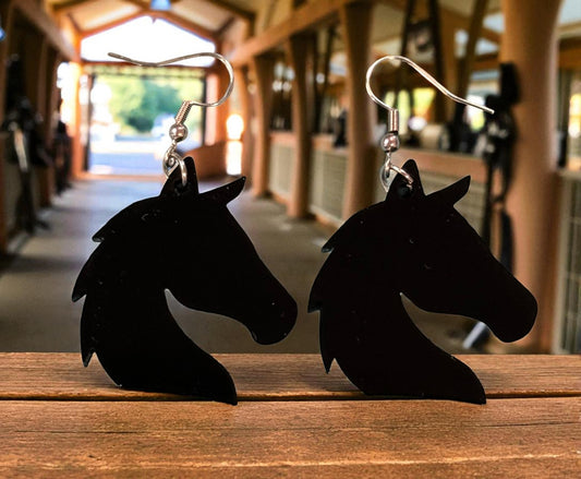Horse Head Silhouette Earrings