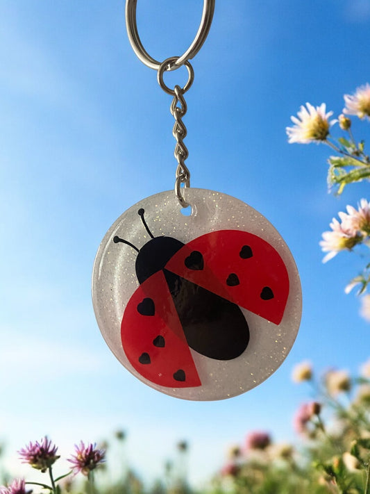Ladybug Keychain - Glittery