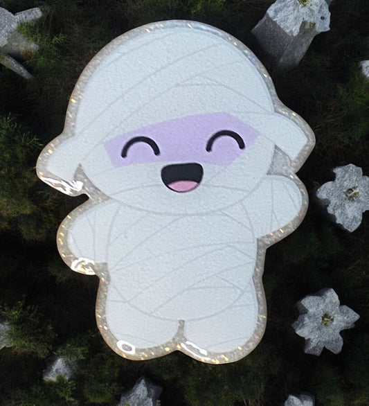 Adorable Mummy Badge Reel Topper – Spooky Cute Halloween Accessory