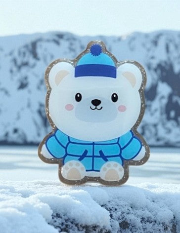 Polar Bear Badge Reel Topper
