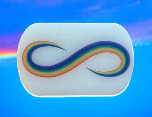Rainbow Infinity Badge Reel Topper – Celebrate Love & Inclusivity!