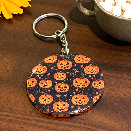 Spooky Pumpkin Party Keychain – Halloween