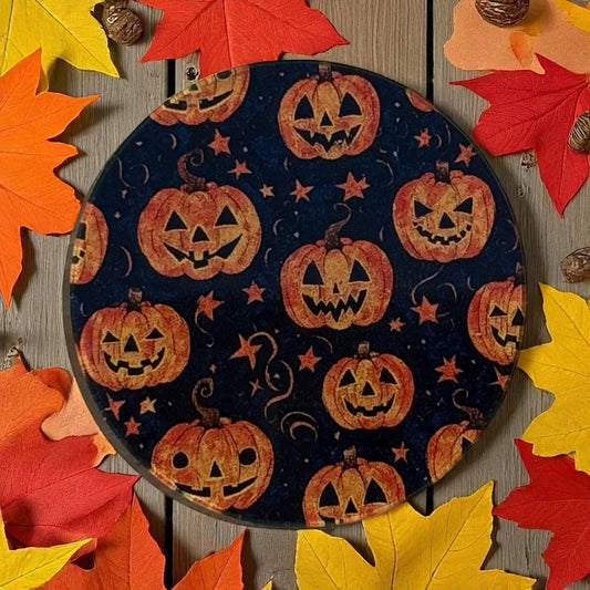 Jack-O’-Lantern Pumpkin Badge Reel Topper