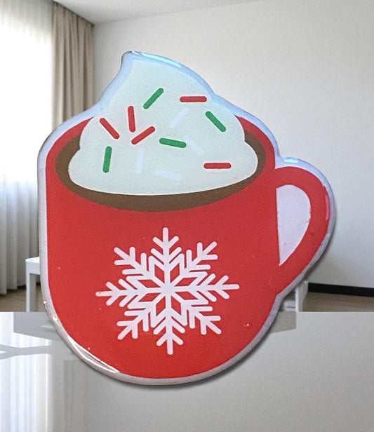 Warm & Cozy Holiday Mug – Badge Reel Topper