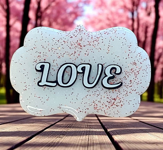 LOVE Sparkle Badge Reel Topper – Sweet & Simple