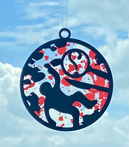 Spooky Blood Splatter - True Crime Suncatcher