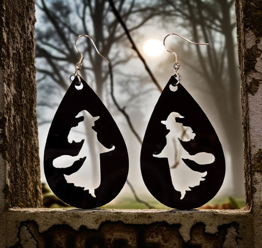 Mystic Witch Teardrop Earrings – Halloween Gothic Jewelry